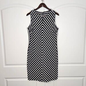 Talbots Nautical Breton Striped Shift Dress